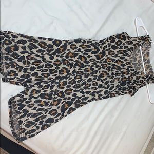 Cheetah print  fitted romper